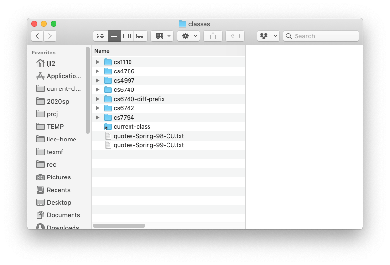 Finder window