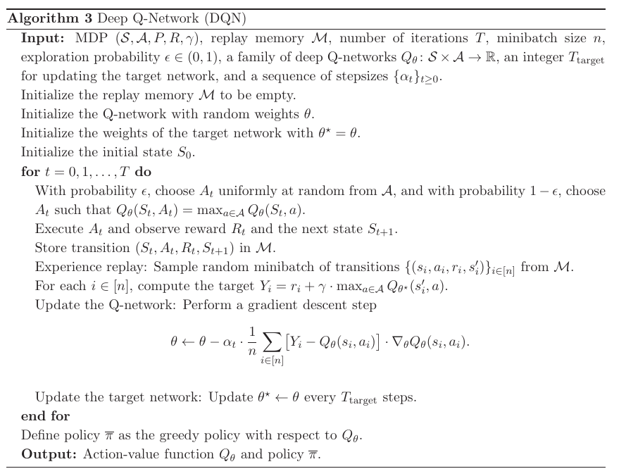 DQN algorithm